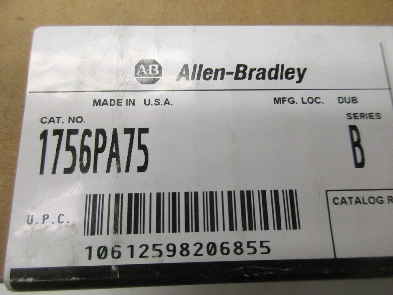 ALLEN BRADLEY 1756-PA75 SER. B DATE:2008 NSFS