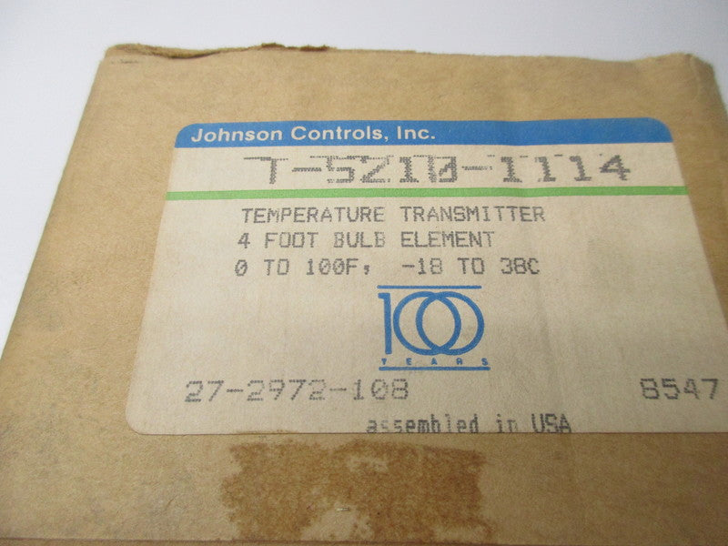 JOHNSON CONTROLS T-5210-1114 TEMPERATURE TRANSMITTER * FACTORY SEALED *