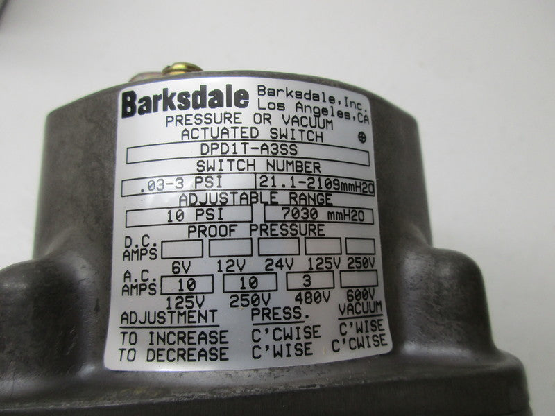 BARKSDALE DPD1T-A3SS NSMP