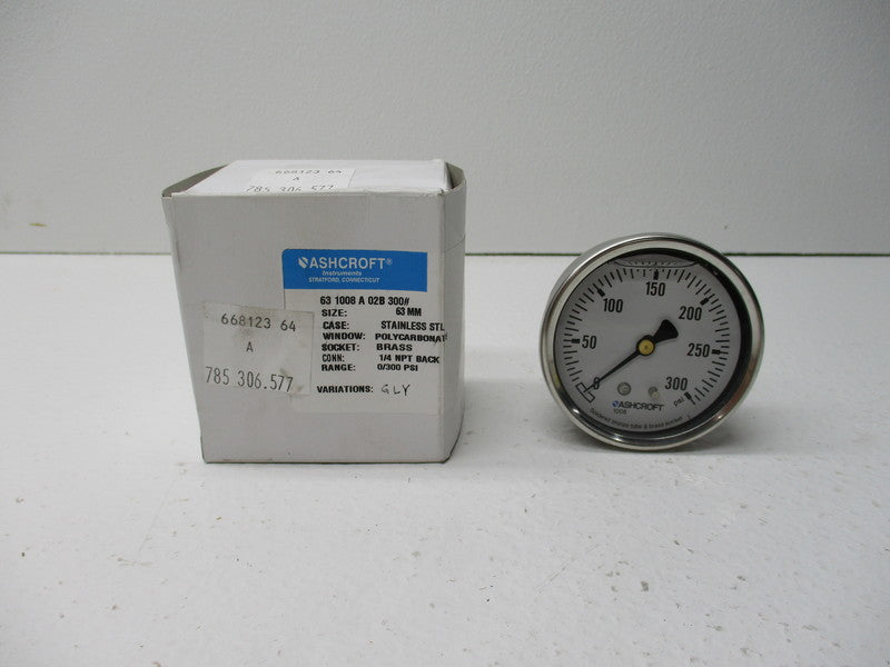 ASHCROFT 63-1008-A-02B-300# 300PSI NSMP