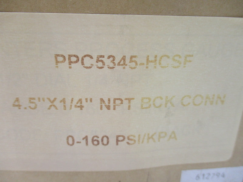 WINTERS PPC5345-HCSF 0-160PSI NSMP