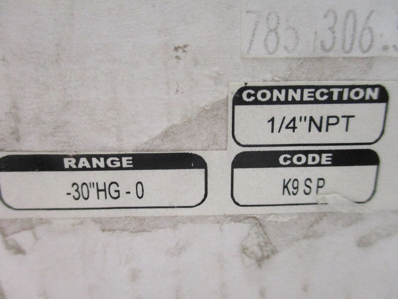 MCDANIEL CONTROLS K9SP -30-0PSI NSMP