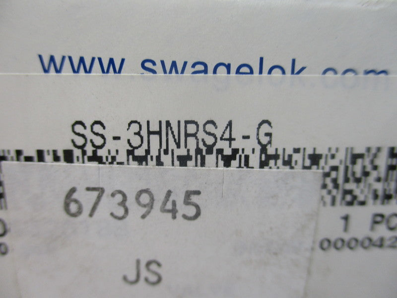 SWAGELOCK SS-3HNRS4-G NSMP