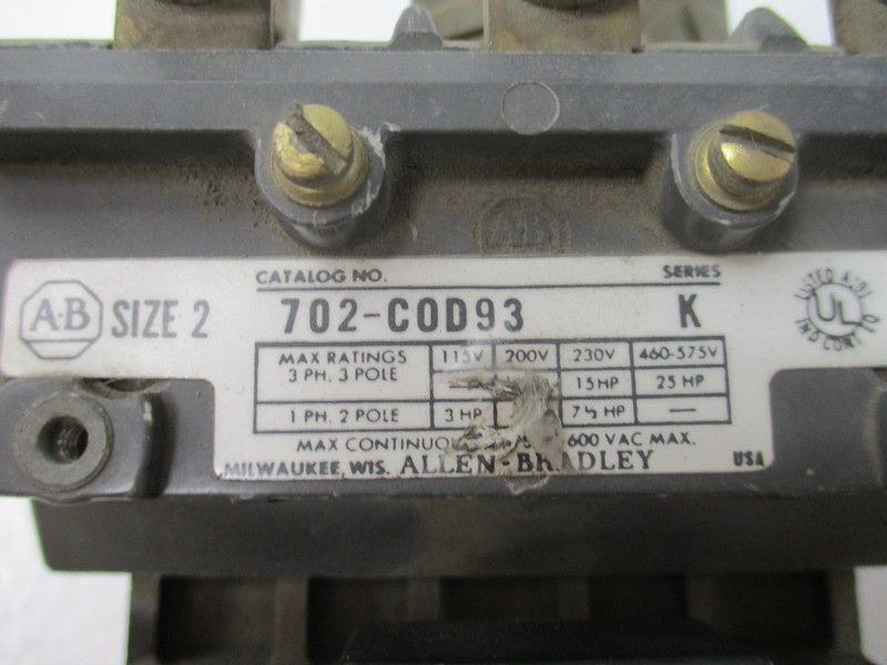 INDUSTRIAL SPARE PART 702-C0D93 SER. K  UNMP