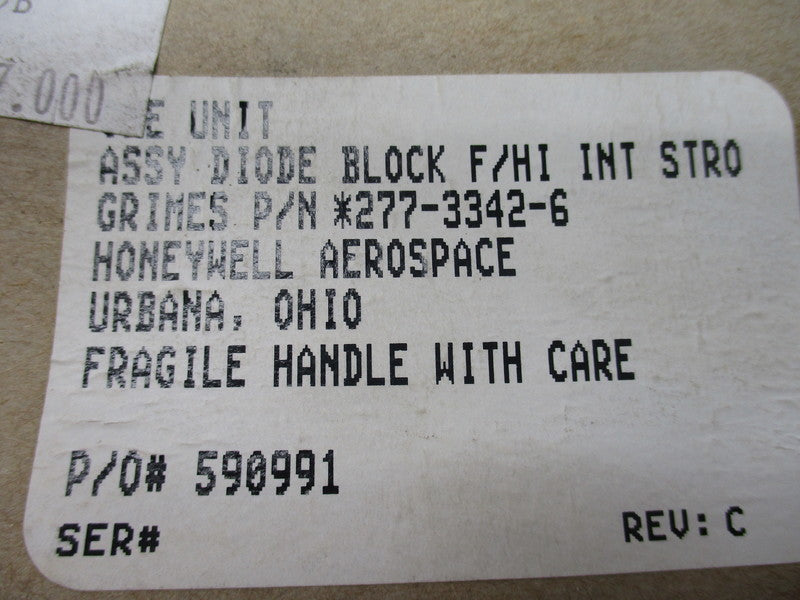 HONEYWELL 277-3342-6 NSMP
