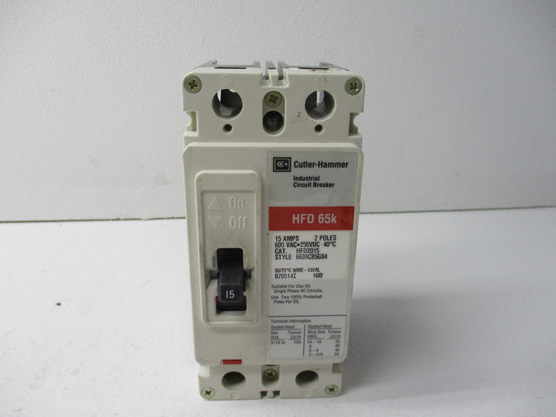 CUTLER HAMMER HFD2015 SER. C NSMP