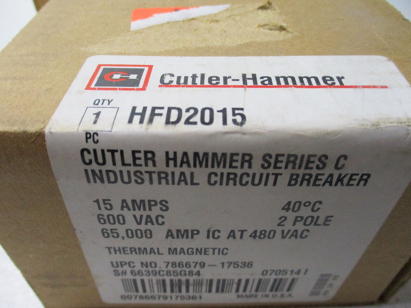 CUTLER HAMMER HFD2015 SER. C NSMP