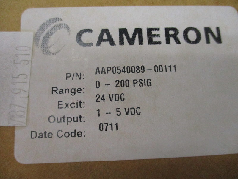 CAMERON AAP0540089-00111 NSMP