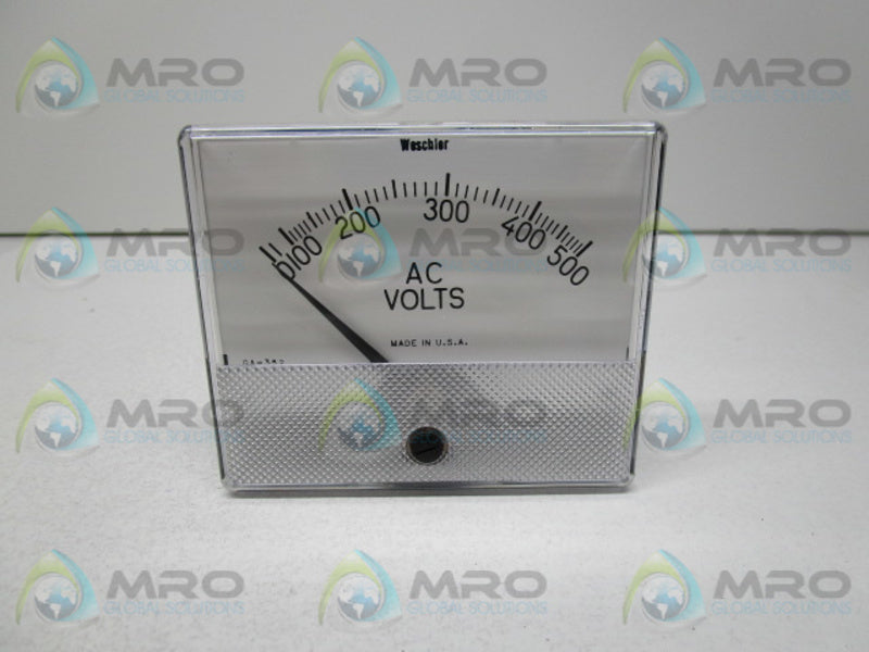 WESCHLER INSTRUMENTS 606B928A24 0-500VLT PANEL METER  NSMP