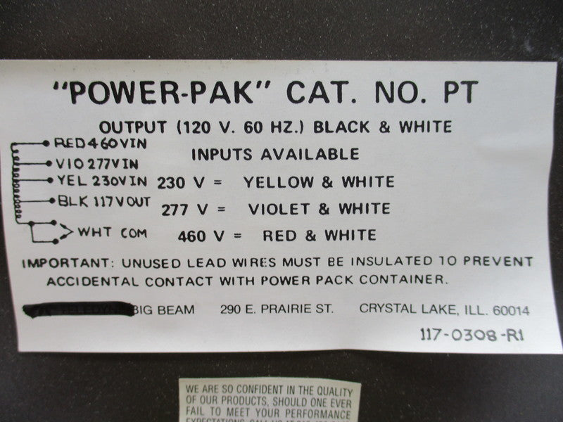 EMERGENCY SYSTEMS PT 117-0308-R1  NSNP