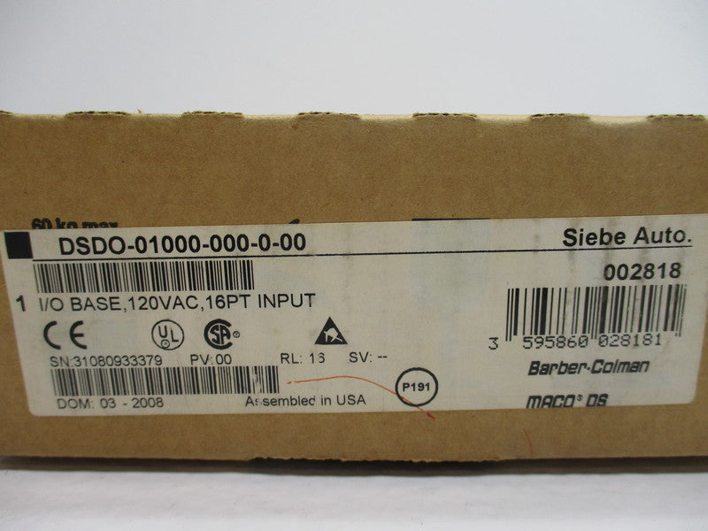 BARBER COLMAN DSDO-01000-000-0-00 NSMP