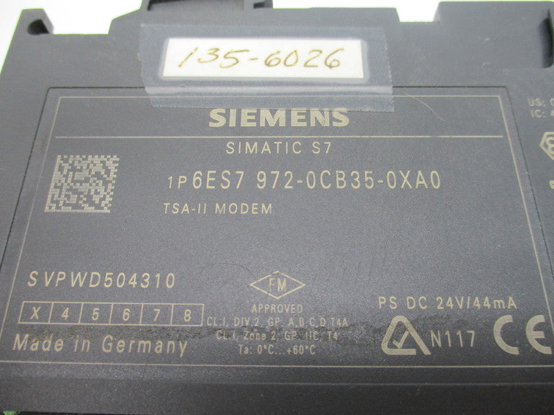 SIEMENS 6ES7972-0CB35-0XA0  NSNP