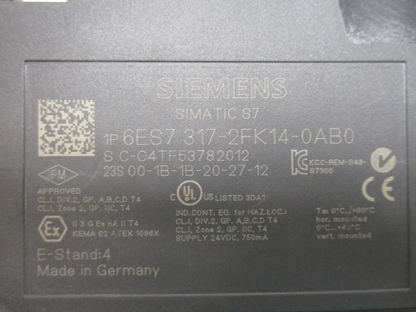 SIEMENS 6ES7317-2FK14-0AB0  NSNP