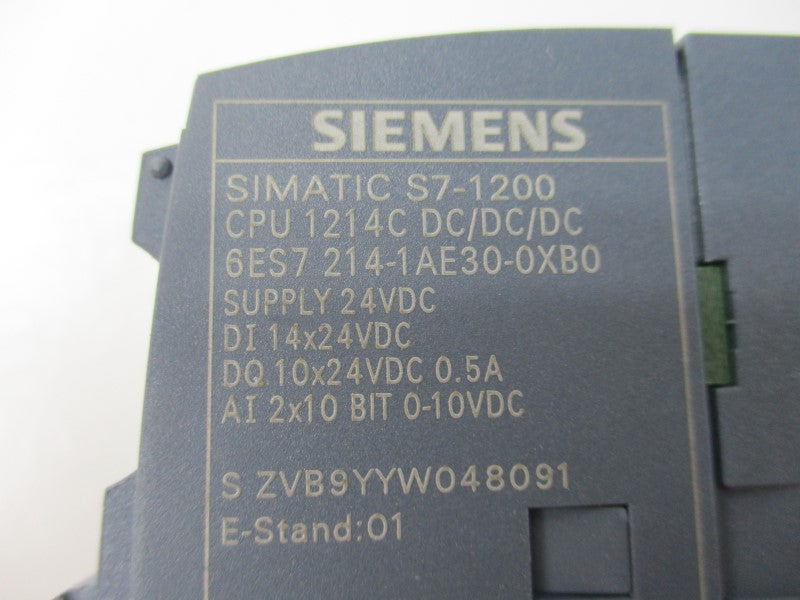 SIEMENS 6ES7214-1AE30-0XB0 (AS PICTURED)  NSNP