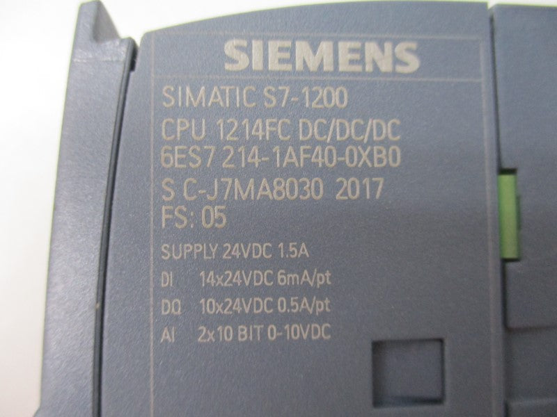 SIEMENS 6ES7214-1AF40-0XB0  NSNP