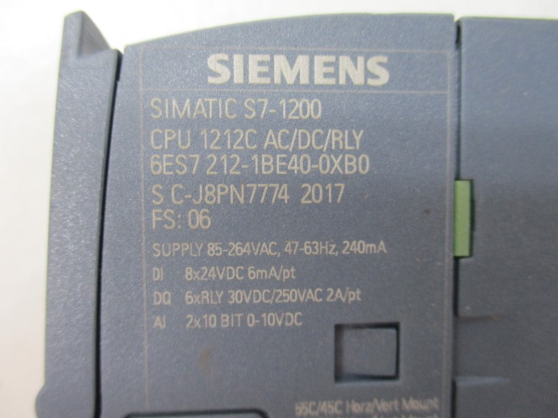 SIEMENS 6ES7212-1BE40-0XB0 * NEW NO BOX *