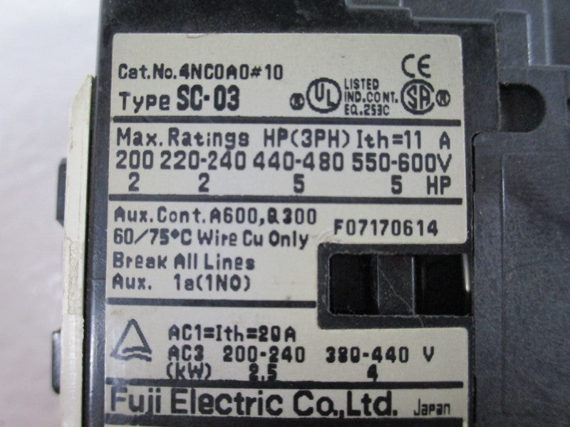 FUJI ELECTRIC 4NC0A0#10 SC-03  NSNP
