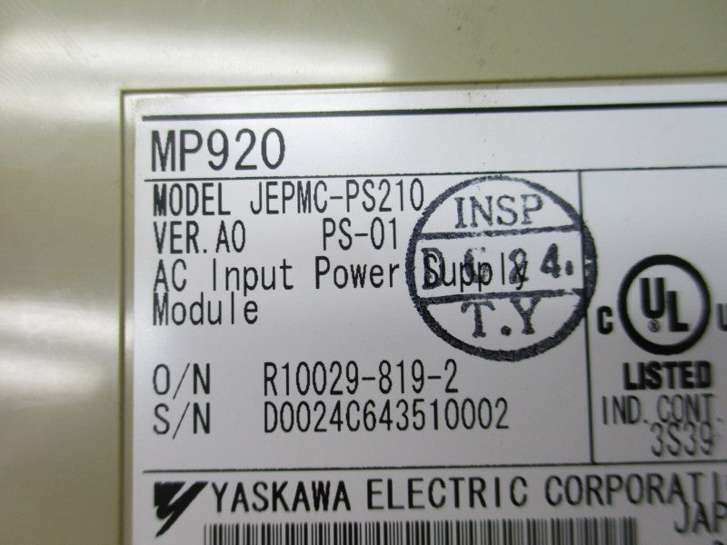 YASKAWA ELECTRIC JEPMC-PS210  NSNP