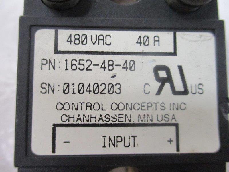 CONTROL CONCEPTS 1652-48-40  UNMP
