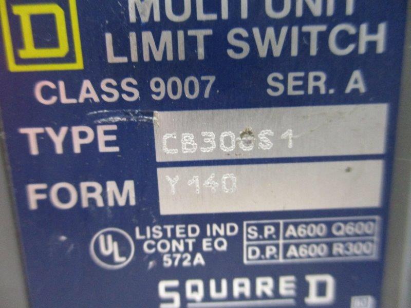 SQUARE D 9007-CB300S1-Y140 SER. A  UNMP