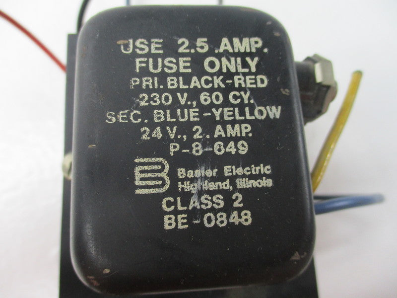 BASLER ELECTRIC CLASS 2 BE-0848  UNMP