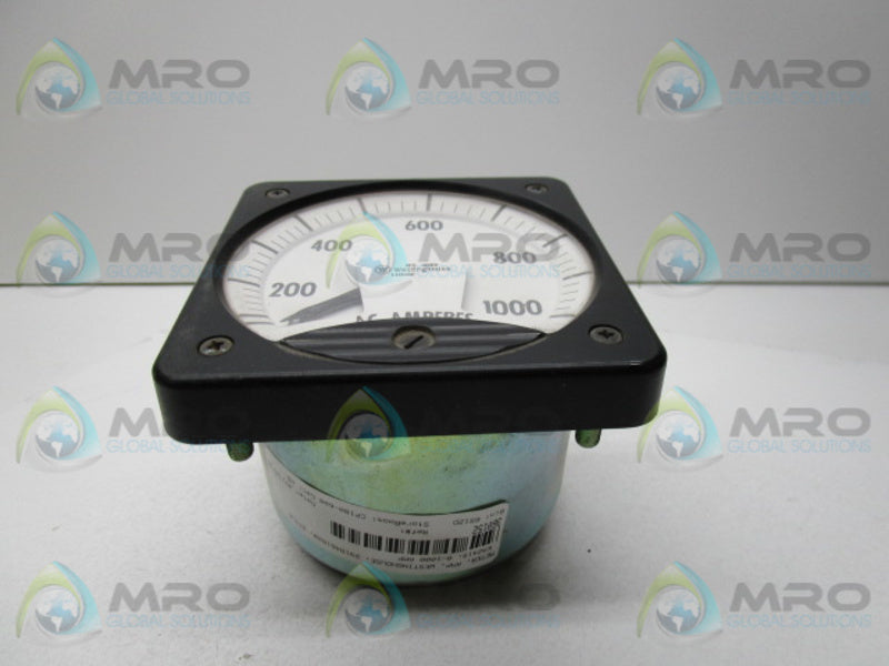 WESTINGHOUSE 291B46A28 AMPERES METER  UNMP