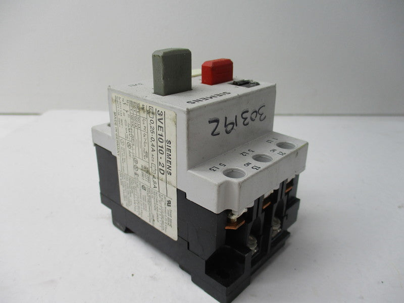 SIEMENS 3VE1010-2D 660V 0.25-0.4A NSNP