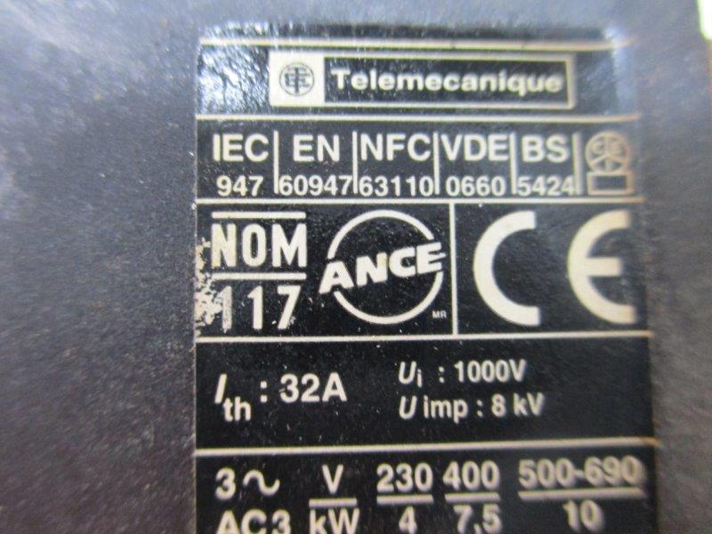 TELEMECANIQUE NOM117 1-3PH 240-600V UNMP