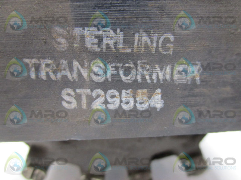 STERLING TRANSFORMER CORP ST29554 120VOLT TRANSFORMER  UNMP