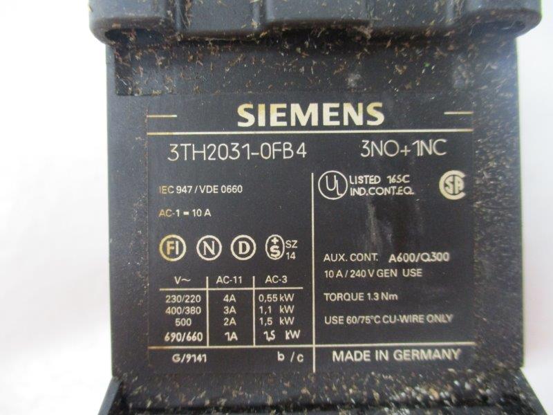 SIEMENS 3TH2031-0FB4  UNMP