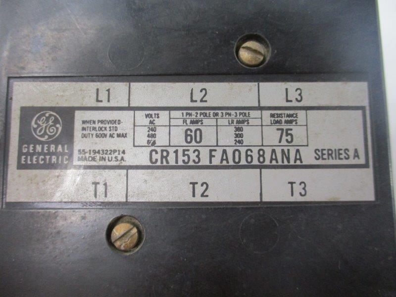 GENERAL ELECTRIC CR153FA068ANA  UNMP