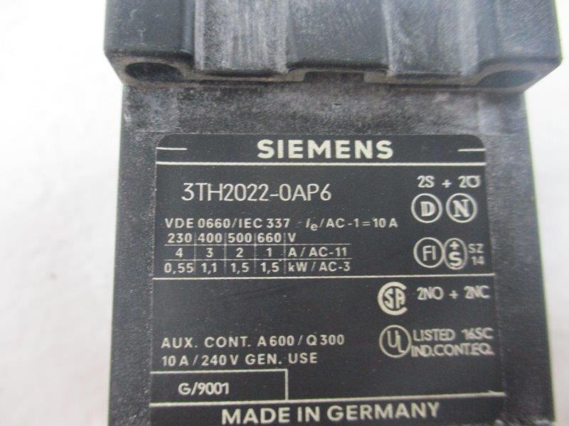 SIEMENS 3TH2022-0AP6  UNMP