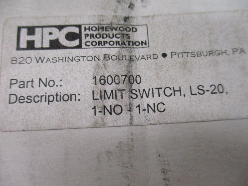HPC 1600700 TYPE LS20 NSMP