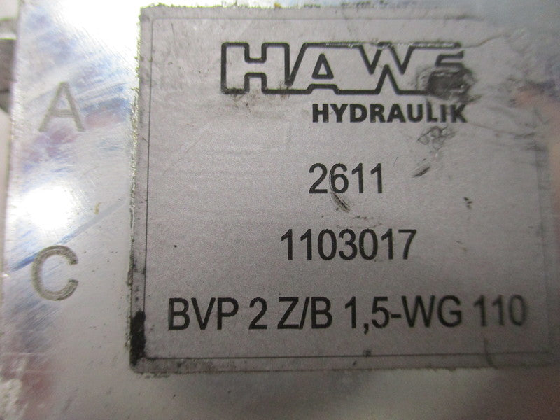 HAWE HYDRAULIK BVP2Z/B1,5-WG110  UNMP