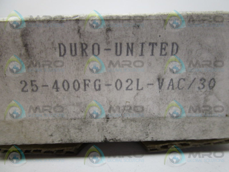 DURA-UNITED 25-400FG-02L0VAC/30 PRESSURE GAUGE  NSMP