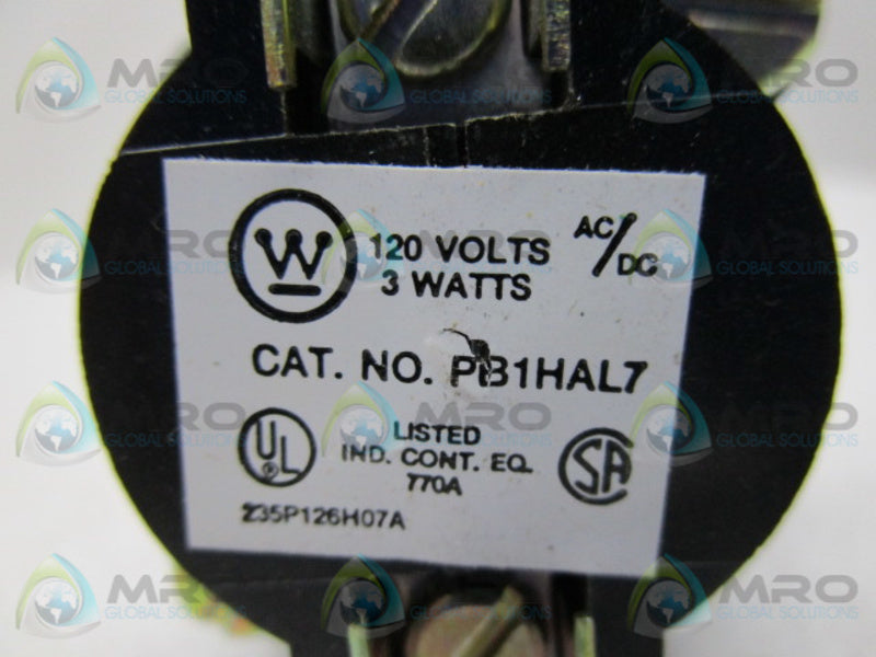 WESTINGHOUSE PB1HAL7 PILOT LIGHT (MISSING ACCESSOIRES)  NSNP