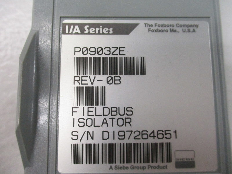FOXBORO P0903ZE REV. 0B NSNP
