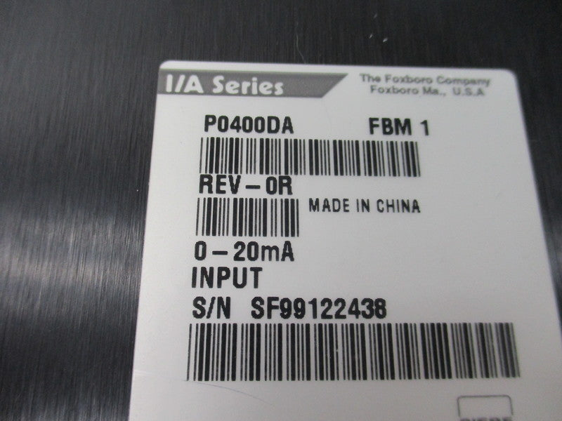FOXBORO P0400DA REV. 0R NSNP