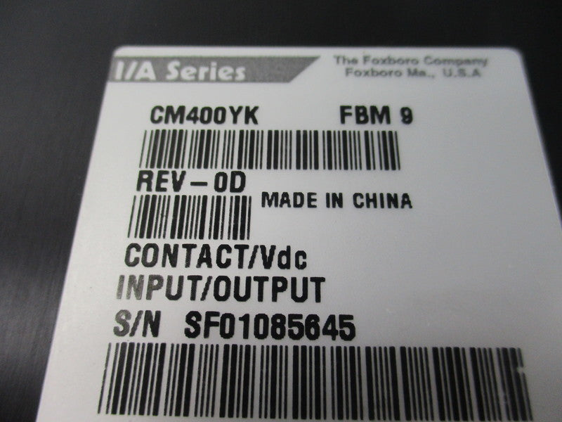 FOXBORO CM400YK RBM9 REV-0D SER I/A  NSNP