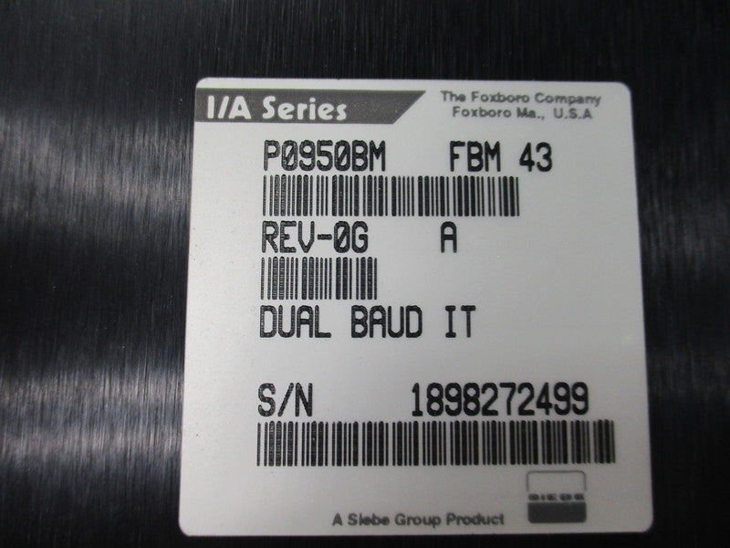 FOXBORO P0950BM REV. 0G NSNP