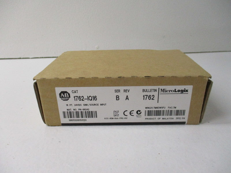 ALLEN BRADLEY 1762-IQ16 SER. B DATE: 2012 NSFS