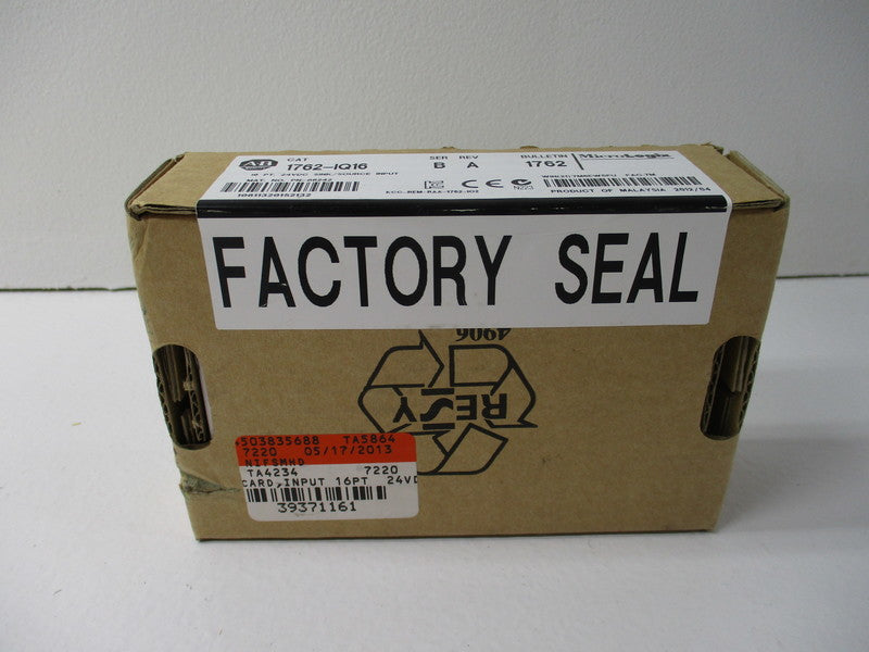 ALLEN BRADLEY 1762-IQ16 SER. B DATE: 2012 NSFS