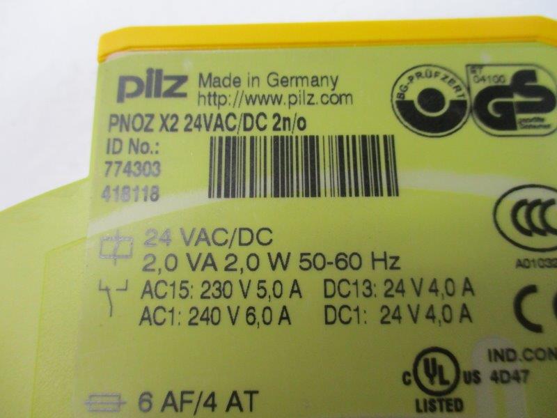 PILZ PNOZX2-24VAC/DC2N/O 24VAC NSMP