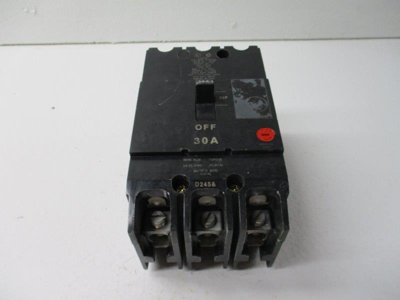 GENERAL ELECTRIC TEY330 CIRCUIT BREAKER 30A 480V UNMP