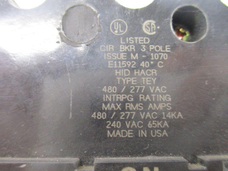 GENERAL ELECTRIC TEY330 CIRCUIT BREAKER 30A 480V UNMP