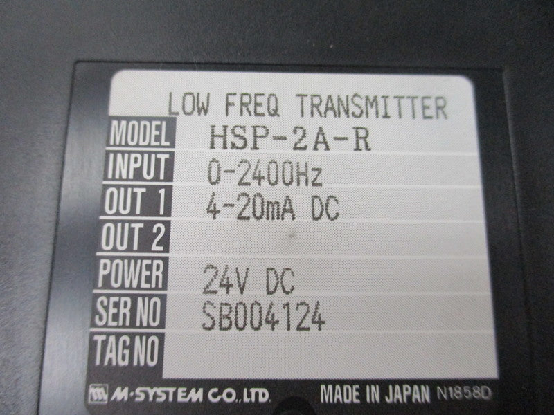 M-SYSTEM HSP-2A-R  NSNP