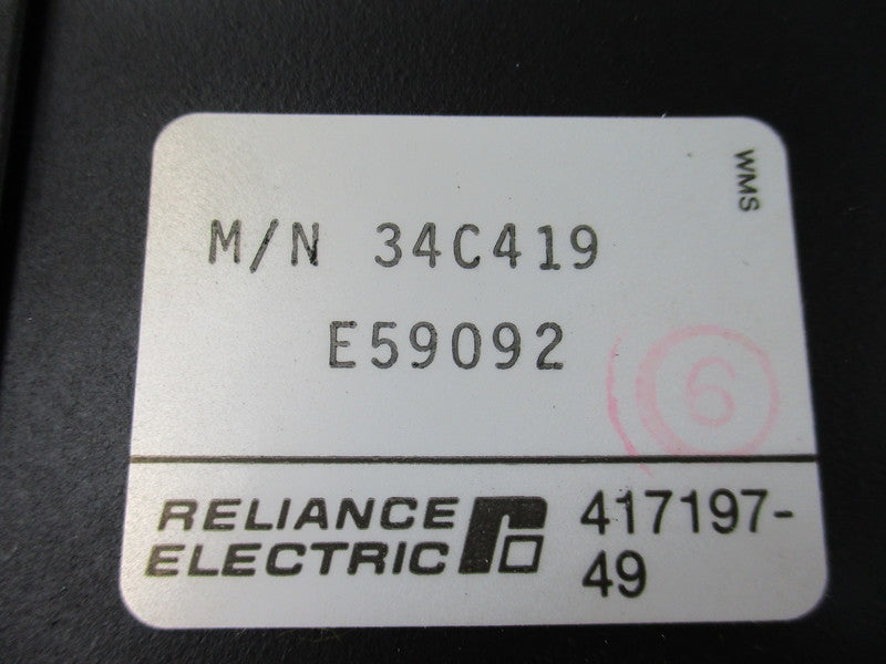 RELIANCE ELECTRIC 34C419 E59092  NSNP