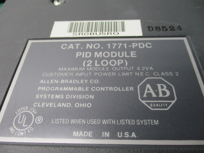 ALLEN BRADLEY 1771-PDC NSMP