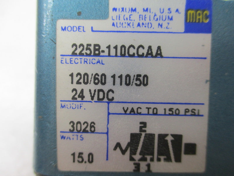MAC 225B-110CCAA  UNMP