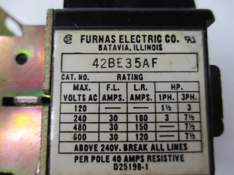 FURNAS 42BE35AF  UNMP